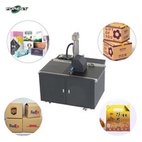 Nouvelle machine d'impression de cartons en une seule passe pour gobelets en papier, boîtes à pizza en papier kraft, sacs d'emballage, encre à base d'eau CMYK haute vitesse