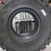 Neumático Sólido para Montacargas 23x9-10 C718 Tuolichi, Resistente a Pinchazos, Tracción, Resistente al Desgaste, Neumáticos Industriales de Goma sin Aire para Montacargas