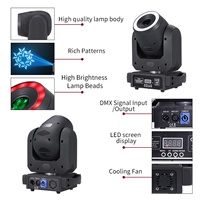 AICPOSE Projecteur LED professionnel 100W à tête mobile, faisceau RGB 3-en-1 avec contrôle DMX512, indice IP20, Ra80, pour scène, discothèque et mariage