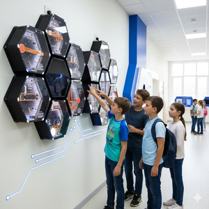Panel de Exhibición Interactivo Modular para Museos de Ciencia en Europa, Solución de Demostración Interactiva con IA - Product Image 1