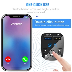 Yosovlamp Đa Chức Năng Xe MP3 Máy Nghe Nhạc FM Receiver Xe Âm Nhạc USB Ổ Đĩa Flash Cung Cấp Kép USB Xe Nhanh Chóng Sạc - Product Image 5