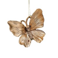 Nouveaux pendentifs décoratifs de Noël rouges et dorés, flocons de neige électroplaqués, cerfs en plastique, style euro-américain