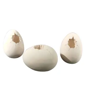 Hot Selling New Design Modern Style Egg Shape Planters Fiber Clay Flower Pots Decoration Home Garden Hotel For Indoor Outdoor