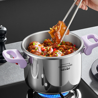 Cuisinière à pression intelligente à minuterie écologique 100KPA 6L 8L en acier inoxydable avec affichage numérique pour gaz et induction