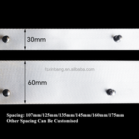Rail de rideau à plis en S moderne, rail de rideau en aluminium sur mesure, rail de rideau à plis en S, accessoires robustes pour la maison