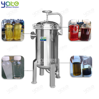 Boîtier de filtre multi-sacs en acier inoxydable avec bras oscillant pour la filtration du miel, des solutions sucrées et des boissons au thé, certifié CE