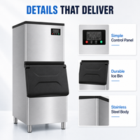 Machine à glaçons en cubes 220 kg/24h, 220V, alimentation stable, refroidissement de la pâte de boulangerie, faible consommation d'énergie, usine Bingxi