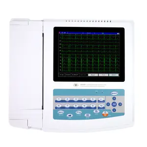 CONTEC — Machine à électrocardiogramme ECG 1200g, écran tactile, moniteur ECG à 12 canaux, logiciel de démonstration