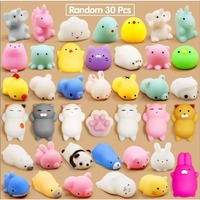 Mainan Squishy Hewan Lucu Bentuk Torso Bulat Gemuk, Bermotif Titik Mata, Lapisan Matte Pastel, Bisa Digunakan Untuk Menghilangkan Stres