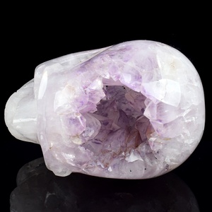 Bán Buôn Khoáng Sản Tự Nhiên 3.1in Chất Lượng Cao Thạch Anh Tím Đá <span class=keywords><strong>Geode</strong></span> Skull Cụm Levensgrote Kristallen Schedel - Product Image 6