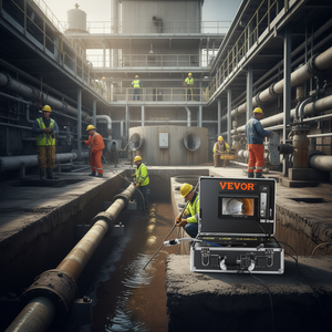 Cámara de Inspección de Tuberías Vevor de 165 pies con Pantalla de 7 Pulgadas, Modelo D0100XUYDEA, Maquinaria Usada para Tratamiento de Aguas - Product Image 2