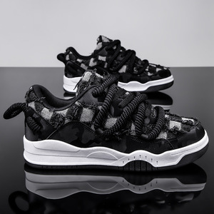 High Quality Custom Fashion Leather Logo Wholesale Casual Sports Sneakers Men's Basketball <b>Shoes</b> Winter/Spring Height Increasing - Product Image 2