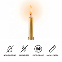 Bougies pour bouteilles de vin et décorations de gâteau pour fêtes d'anniversaire et de Noël, en forme d'étoile, ensembles de bougies numérotées dorées