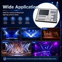 Touchscreen DMX512 Bühnenbeleuchtungs-Steuerkonsole mit Fadern für LED Par Moving Head Lights und Funkenmaschinen