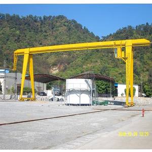 Heavy Duty Single Beam Hoist <b>Gantry</b> <b>Crane</b> 8 Ton Capacity for Industrial Seaside Use Featuring Core Bearing Gearbox Gear - Product Image 3