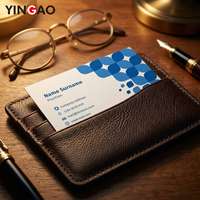 Autocollant de carte de visite personnalisé, imperméable, résistant aux rayures, résistant aux UV, qualité professionnelle, double face, découpé à la forme pour l'identité de l'entreprise