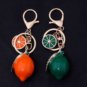 <span class=keywords><strong>พวง</strong></span>กุญแจผลไม้3D เลมอนจี้คริสตัลไรน์สโตนพวงกุญแจสำหรับกระเป๋ารถปาร์ตี้งานแต่งงานของขวัญของสะสม - Product Image 3