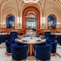 Meubles de restaurant occidental, de bar, d'hôtel, de banquet, de salle à manger, ensemble de tables et de chaises, vente en gros, OEM, ODM, design de luxe, usage commercial