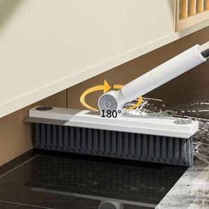 Promotional Modern Bathroom Floor <b>Brush</b> Two-in-one Steel Handle Long-handled Waterproof Nylon Bristles Household Cleaning <b>Brush</b> - Product Image 6