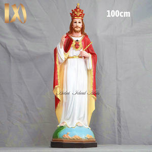 Estatuas Religiosas de Poliresina Ideal Arts, Figura Católica del <span class=keywords><strong>Rey</strong></span> del Sagrado Corazón de Jesús en Venta - Product Image 5