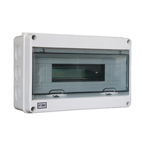 Boîtier de jonction électrique extérieur étanche IP65 en ABS avec panneau de commutation MCB RCBO RCCB, équipement de distribution d'énergie résistant aux intempéries