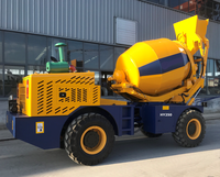 Pompe à béton électrique portable SDDOM Mini avec moteur diesel, remorque, 75KW, 2.5M, 15M/H