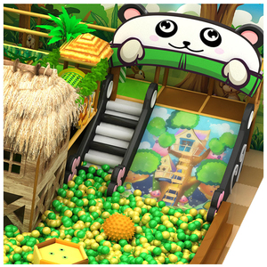 Flyfun Amusement Forest Aire de jeux intérieure avec labyrinthe souple, <span class=keywords><strong>grand</strong></span> toboggan, piscine à balles, <span class=keywords><strong>jeu</strong></span> interactif pour enfants - Product Image 4