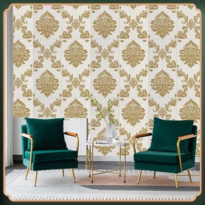 3D Wall <b>Stickers</b> Self Adhesive 70x70 Cm Xpe Foam Waterproof Embossed Rectangle Home Decoration Traditional Pattern - Product Image 5