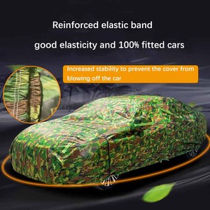 Oxford tissus coton anti-soleil coupe-vent voiture tissu couverture Camouflage à <span class=keywords><strong>capuche</strong></span> extérieur couverture de voiture pour Automobiles - Product Image 3