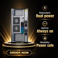 Server Menara T630 Rekondisi Dual Intel Xeon E5-2600 v4 Workstation Penyimpanan yang Dapat Dipasang di Rak