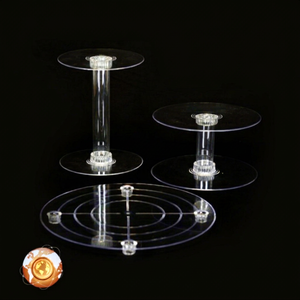 Soporte de Pastel Acrílico Transparente de Varios Niveles con Elegante Exhibición para Bodas, Torre de Exhibición de Cupcakes, Soporte de Postres Escalonado para Fiestas - Product Image 1