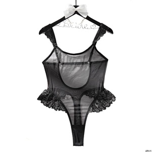 Lencería sexy con volantes costura malla transparente sin espalda corsés moldeadores <span class=keywords><strong>de</strong></span> cuerpo al por mayor 3314 - Product Image 5