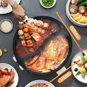 Olla eléctrica Midea de 6L, redonda, blanca, multifuncional, con olla interior antiadherente para freír, hervir y saltear. - Product Image 2