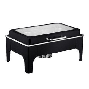 Calentador de Comida Eléctrico Rectangular de Acero Inoxidable, Diseño Innovador, Gran Capacidad de 9L, Calentador de Vajilla Eléctrico, Suministros Duraderos para Buffet - Product Image 1