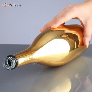 Electroplated Super Flint Spirits 700ml Brandy Glass <strong>Bottle</strong> Electroplate 750ml Gold <strong>Champagne</strong> <strong>Bottle</strong> - Product Image 4