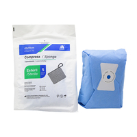 Éponge de recouvrement de gaze de compresse de consommable médical chirurgical avec puces détectables aux rayons X, stérile, 5 pièces/paquet avec certificat CE