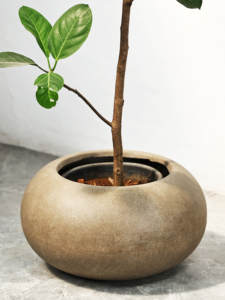 <span class=keywords><strong>Maceta</strong></span>/Jarrón de Magnesio Estilo Wabi-Sabi, Plano y Esférico, para Plantas Verdes <span class=keywords><strong>Nandina</strong></span>, Estilo Chino, para Sala de Estar, Salón de Té, Club - Product Image 2