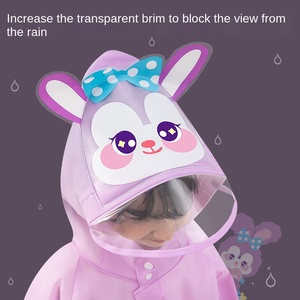 Imperméable pour enfants - Cape de pluie pour bébé et étudiant pour la protection contre la pluie forte - Product Image 3