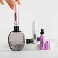 Botol Sampel Parfum 5ml Ukuran Kecil Tersedia, Desain Isi Langsung dengan Pompa Semprot dan Tutup Tekan Aluminium