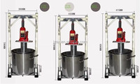 Commerciële Handleiding Roestvrijstalen Druif Sinaasappel Citruspers Sapcentrifuge Extractor Handfruit Squeezer Machine