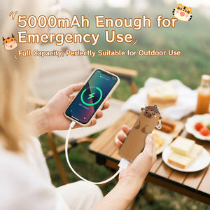 แบตเตอรี่สำรองมือถือลายสัต<span class=keywords><strong>ว</strong></span>์กระทิง5000mAh 10000mAh USB Type C 11cm การ์ตูนน่ารักน่ารักเดินทางกลางแจ้ง - Product Image 5
