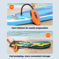 Pompe à air électrique portable intelligente rechargeable 20 PSI 12000 mAh pour gonflage et dégonflage de planches de SUP, kayaks, tentes et matelas