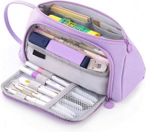 Étui à crayons gratuit, pochette à crayons portable, sac à stylos multi-emplacements, rangement de fournitures scolaires pour adolescents, étudiants, universitaires, bureau, adultes - Product Image 1