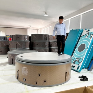 Bain à remous gonflable en PVC DWF personnalisé de qualité supérieure, 180 cm, <span class=keywords><strong>avec</strong></span> jets de massage, pour 4 à 6 personnes - Product Image 3