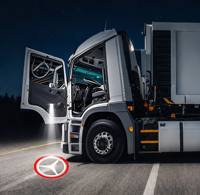 Vente en gros Benz Truck Lumière LED 24V Projecteur de logo Lumières de bienvenue Pièces neuves pour camions de fret