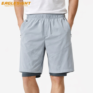 <span class=keywords><strong>Pantaloncini</strong></span> Sportivi <span class=keywords><strong>2</strong></span>-<span class=keywords><strong>in</strong></span>-<span class=keywords><strong>1</strong></span> da <span class=keywords><strong>Uomo</strong></span> <span class=keywords><strong>in</strong></span> Nylon Elastan con Fodera <span class=keywords><strong>in</strong></span> Rete Merino, Fornitura OEM, 90% Nylon Esterno, 50% Lana Merino Interna - Product Image 2