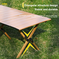 Ensemble d'équipement de pique-nique portable pour le camping en plein air, table et chaises pliantes en matériau durable