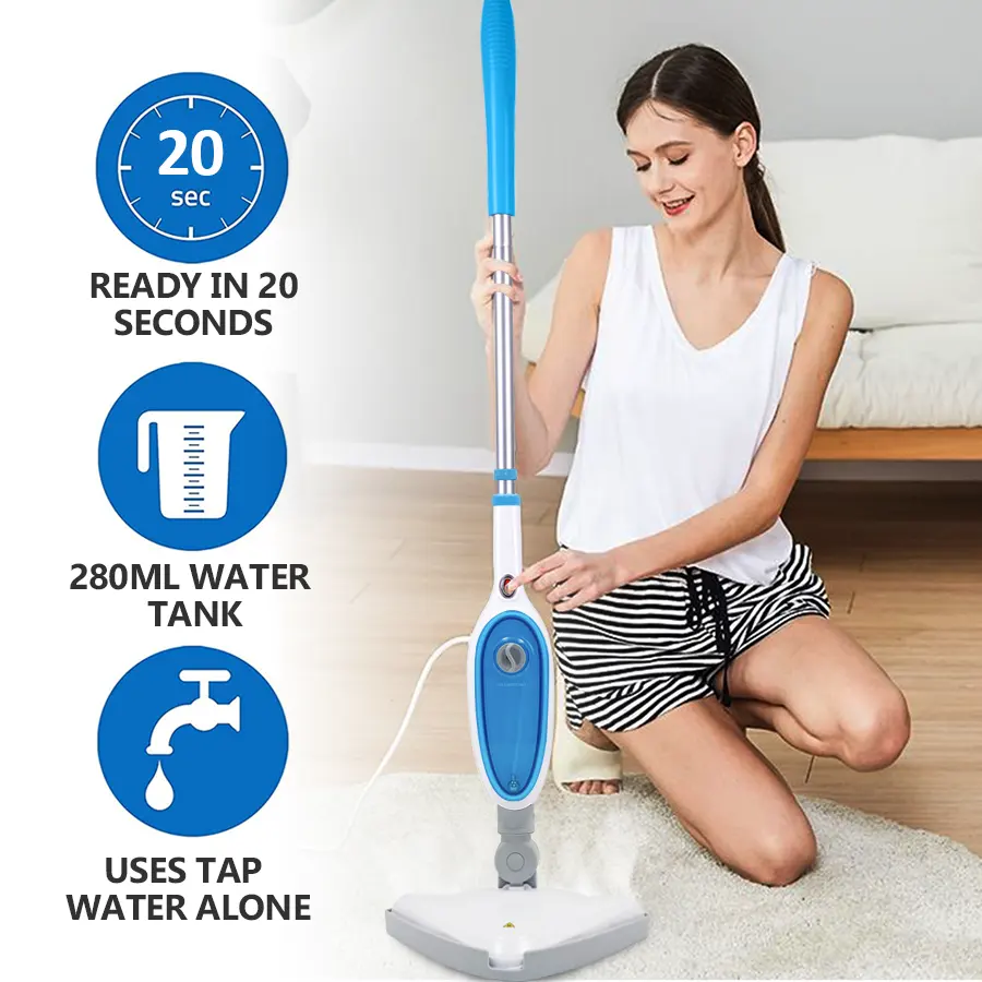 Top Portable Steamer Mop 12 In1 Triangle Head Handheld High Temperature Sofa Electric Floor Steam Mop Cleaners Stoomreiniger