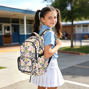 Aloha School Bag Hawaii Kalo Laptop <b>Backpack</b> Leopard Polyester <b>Backpack</b> Custom Logo <b>Student</b> School <b>Backpack</b> with PVC Pocket - Product Image 6