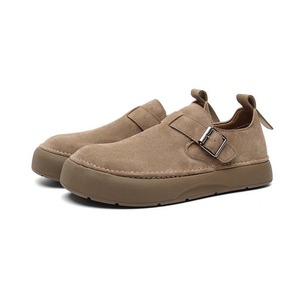 Zapatos retro todo en uno con hebilla para hombre, estilo nuevo de primavera/verano, mocasines casuales y versátiles de tacón bajo de una sola pieza. - Product Image 5